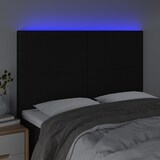 thumbnail of vidaXL LED Kopfteil Schwarz 144x5x118/128 cm Stoff