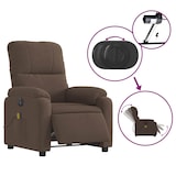 thumbnail of vidaXL Massagesessel Aufstehhilfe Elektrisch Braun Mikrofasergewebe
