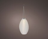 thumbnail of Solar LED Gartenleuchte Laterne 22x33cm Nylon Weiß / Warmweiß Solarleuchte Deko Lampion Solarlampe Außenleuchte Hängeleuchte Gartendeko
