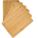 thumbnail of 6er Set: Frühstücksbrettchen Holz 22x15 Kleine Schneidebretter Brotzeitbretter