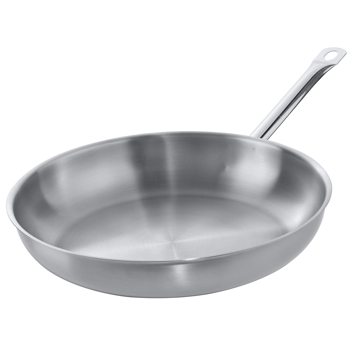 METRO PROFESSIONAL Koekenpan, 18/10 roestvrij staal, Ø 32 cm, hoogte: 9 cm, ongecoat, inductie, ovenbestendig