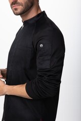 thumbnail of Chef Works® Kochjacke NEPAL Flex Serie nachhaltig, Reissverschluss, Cool Vent™, Schwarz, Größe S