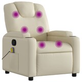 thumbnail of vidaXL Massagesessel mit Relaxfunktion, Kunstleder, Creme