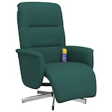 thumbnail of vidaXL Massagesessel mit Fußteil Dunkelgrün Stoff