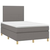 thumbnail of vidaXL Boxspringbett mit Matratze & LED Dunkelgrau 120x190 cm Stoff