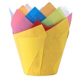 thumbnail of 120x Muffin-Tulip-Wraps O 50 x 85 mm farbig sortiert 160x160 mm