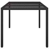 thumbnail of vidaXL Tuin Eettafel Zwart 150x90x75 cm Poly Rattan