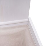 thumbnail of Décoshop26 - Panier à linge bac trieur de linge en bois massif maille 61x51x35cm blanc 04_0003751