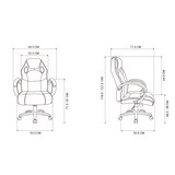 thumbnail of Silla de oficina color Negro y Azul. Modelo Olimpia