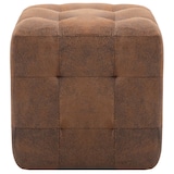 thumbnail of vidaXL Pouf 2 Stk. Braun 30x30x30 cm Wildleder-Optik