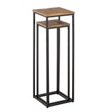 thumbnail of Blumensäulen Set B 25 u. 20 H 78 u. 67 cm Blumen Hocker Pflanzenständer quadratisch