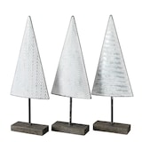 thumbnail of Dekoaufsteller Nauders Baum 3 sortiert Zink H.53 cm weiß Stückpreis