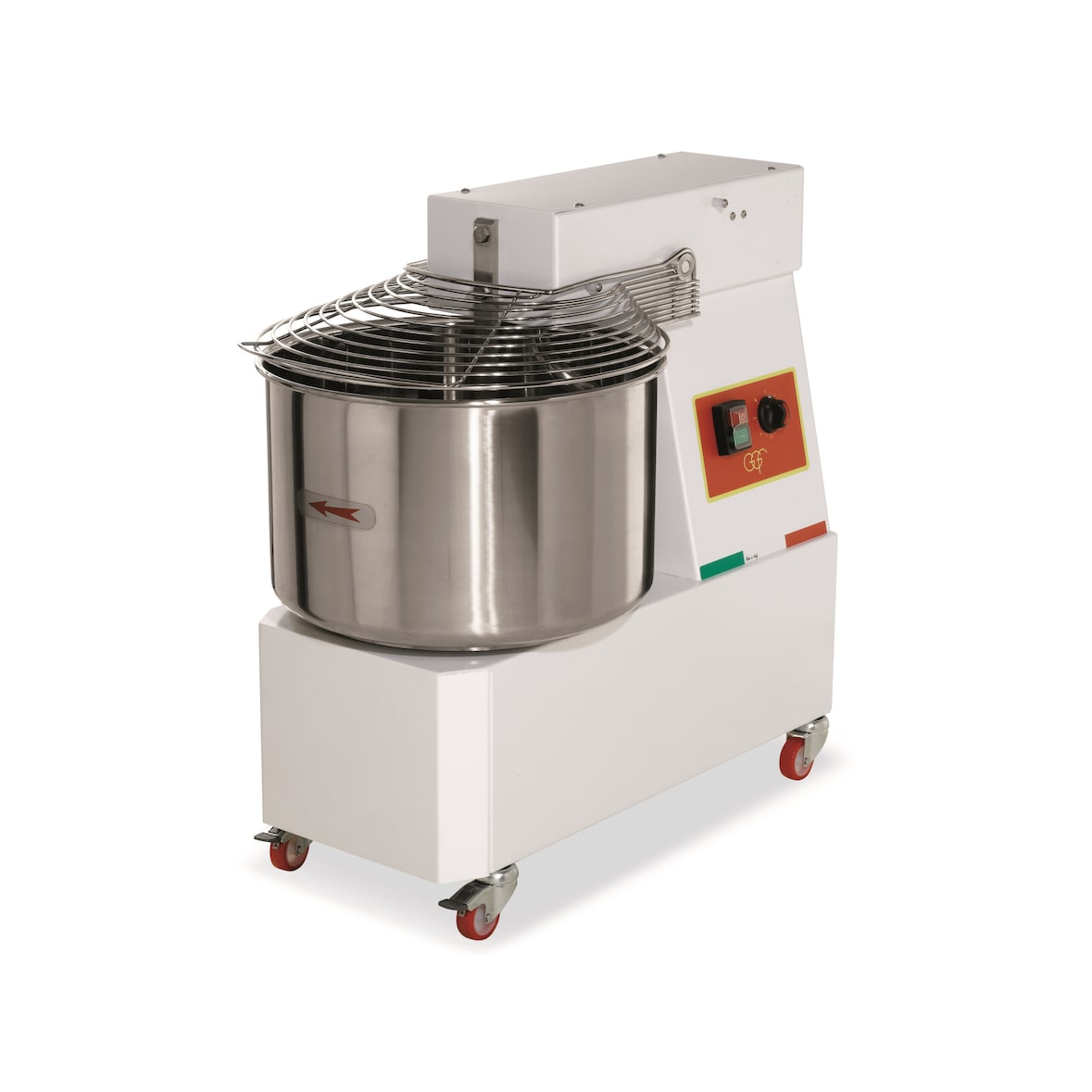 Teigknetmaschine 62 Liter,50 kg,  zwei Geschwindigkeiten, auf Rollen