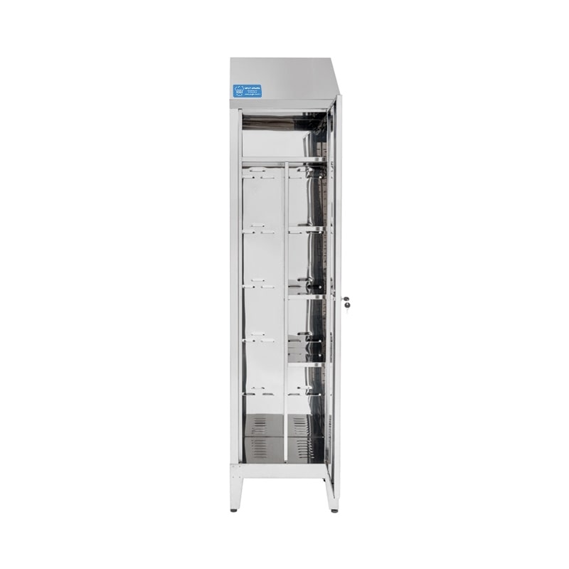 Armadio Portascope ad un anta in Acciaio Inox 304 - L500xP400xH2150 mm