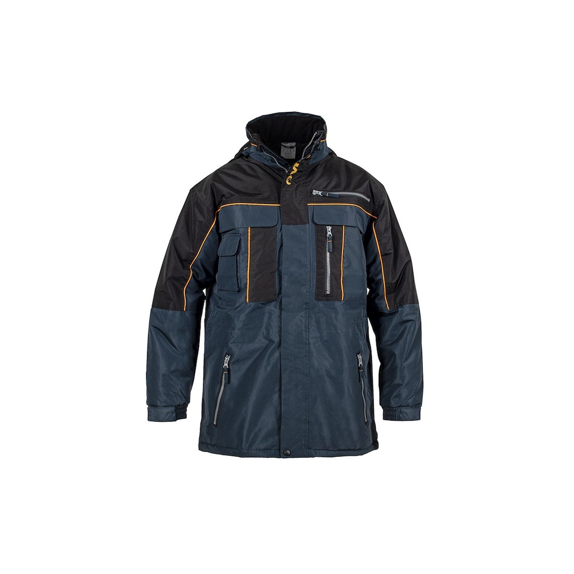Arbeitsjacke Größe XXL Blau und Schwarz Wasserdicht Polyester und PVC VITO
