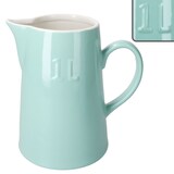 thumbnail of Krug Emilia Mint 1L Steingut grün-creme Milchkanne mit Henkel Saftkaraffe Wasser