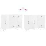 thumbnail of Helloshop26 - Buffet Sideboard Kommode Kleiderschrank Aufbewahrungsmöbel Organizer für Küche Wohnzimmer Lounge 90 x 34 x 80 cm 02_0030533