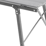 thumbnail of JAWINIO tuintafel opklapbare tafel in hoogte verstelbaar aluminium zilver