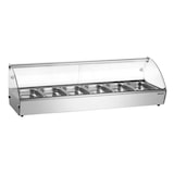 thumbnail of Warmhoudvitrine | RVS/Glas | R6 68L | 6x 1/3 GN | 230V | Achter Schuifdeuren | 1135x420x335(h)mm