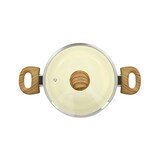 thumbnail of Menastyl - Faitout 20cm Colorama Creme- En Aluminium - Revetement Antiadhesif En Ceramique