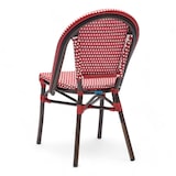thumbnail of Chaise de terrasse PARIS - Tressage rouge et blanc