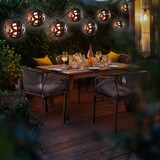 thumbnail of LED Lichterkette Feuerball 8 Leuchtkugeln mit Flammeneffekt 2,1m Timer für Außen