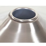 thumbnail of Set di 2 piastre per piedi Piede per sgabello da bar Sgabello da bar Sedia girevole Sedia da pranzo, rettangolare Metallo spazzolato Ø 37,5 cm