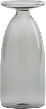 thumbnail of Un Fiore Vase (22 cl) aus mundgeblasenem Borosilikatglas, elegantes Design mit ausgestellter Mündung und Glaspaste-Dekor, Farbe: Grau