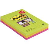 thumbnail of Post-it Haftnotizen Super Sticky Notes, liniert, 101x152 mm