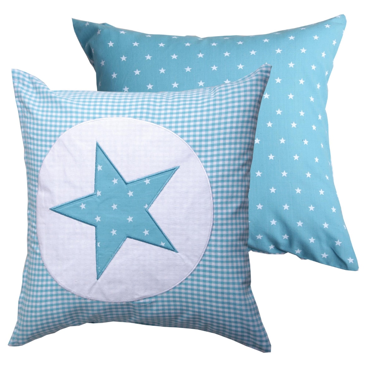 Baumwollkissenhülle 40x40 Türkis