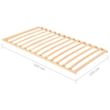 thumbnail of vidaXL Lattenrost mit 13 Latten 120x200 cm