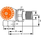 thumbnail of IMI Heimeier Thermostatventil-UT Eclipse Winkeleck, links DN10