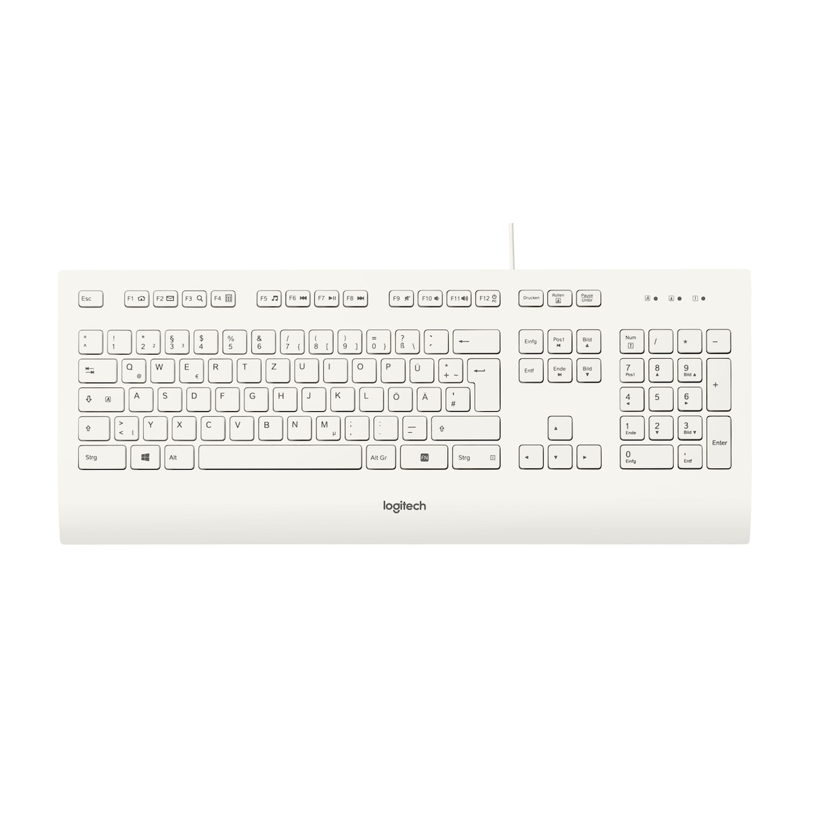 Logitech Teclado K280E Qwertz (Aleman) UsbÃÂ BlancoÃÂ 920-008319