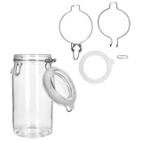 thumbnail of 6x NORMA Vorratsglas 1,5L aus Glas mit Bügelverschluss luftdicht Einmachgläser