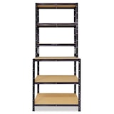 thumbnail of shelfplaza BLACK 190x80x60 cm Werkbank Regal in schwarz mit 6 Böden und 145 kg Traglast pro Boden