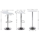 thumbnail of 2 delige bar tafel set Esberg wit