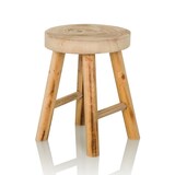 thumbnail of Taburete de madera RUSTIKO W Madera de paulownia hjh LIVING