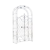 thumbnail of Arche à rosiers en fer Melissa avec porte Bronze