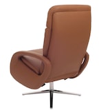 thumbnail of Relaxsessel HWC-L11, Design Fernsehsessel TV-Sessel Liegesessel, Liegefunktion drehbar, Voll-Leder ~ braun