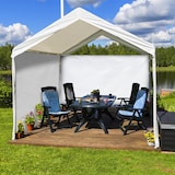 thumbnail of Relaxdays Seitenteile für Pavillon, 2er Set, 3x2 m, wasserdicht, ohne Fenster, Klettverschluss, PE Seitenwand, weiß