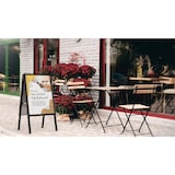 thumbnail of ALLboards Doppelseitige Werbetafel, Kundenstopper, Größe: A2, in einem schwarzen Aluminiumrahmen, abschließbar