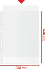 thumbnail of Funda portadocumentos (Caja 50). PP "Piel de naranja" con refuerzo. 100 micras. Esselte Reciclada. DIN A4. 11 taladros .