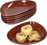 thumbnail of Marron Taste 6x Suppenteller Porzellan kastanienfarben tiefe Teller Salat Pasta