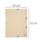 thumbnail of Exacompta 55532E 25x Sammelmappen mit Gummizug und 3 Klappen, Colorspan-Karton 400g/m2, für DIN A4 - beige