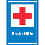 thumbnail of Richtzeichen Erste Hilfe Schild A1 Rückseite selbstklebend