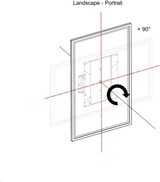 thumbnail of SMS MultiMount Flipster Wall Flipchart Wandhalter 32-65 Zoll, drehbar
