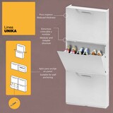 thumbnail of WellHome - Confezione da 2 scarpiere Unika in polipropilene nero