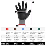thumbnail of vidaXL Werkhandschoenen 12 pcs Grijs en zwart 7 / S Polyester
