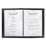 thumbnail of SIGEL SM204 Speisekarten-Mappen 10 Stück inkl. Aufbewahrungsbox, Gummi-Bindung, A4, anthrazit mit Leinenstruktur