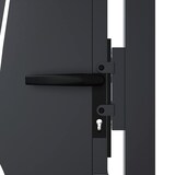 thumbnail of vidaXL Poort met grasontwerp 105x80 cm staal antracietkleurig